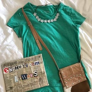Teal shirt lose fitting (s-m)